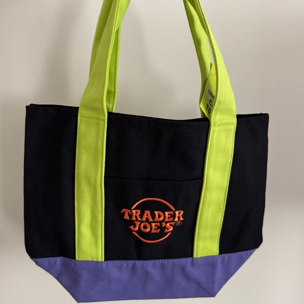 Black and Purple Tote Bag
